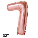 GLOBO N°7 80 CM ROSA GOLD