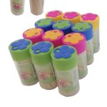 PACK 12 POTES DE ESCARBADIENTES MADERA 150 UNID