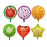 GLOBO FORMA DE FRUTAS 6 DISEÑOS 46 CM
