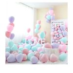 GLOBOS LISOS CORAZÓN R12 PASTEL SURTIDOS