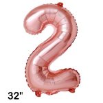 GLOBO N°2 80 CM ROSA GOLD