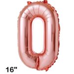 GLOBO N°0 40 CM ROSA GOLD