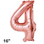 GLOBO N°4 80 CM ROSA GOLD