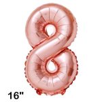 GLOBO N°8 40 CM ROSA GOLD