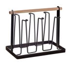 PORTAVASOS DE METAL Y MADERA