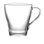 TAZA DE VIDRIO TRANSPARENTE 275 ML CAJA DE 6 UNIDADES