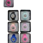 RELOJ PULSERA ANTI AGUA INFANTIL VARIOS COLORES EN CAJA