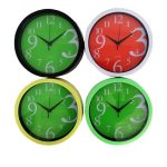 RELOJ DE PARED ESFERA VERDE NÚMEROS GRANDES 25 cm