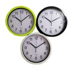 RELOJ DE PARED ESFERA BLANCA COLORES LISOS 20 cm DIÁMETRO