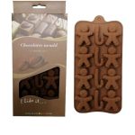 MOLDE DE SILICONA PARA MUÑECOS DE JENGIBRE CHOCOLATE Y GELATINA