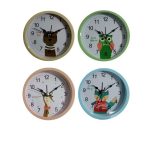 RELOJ DESPERTADOR ANIMALITOS A PILAS 11 CM VARIOS COLORES