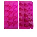 MOLDE DE SILICONA PARA HIELO Y GELATINAS FLAMENCOS