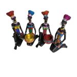 FIGURA MUJER AFRICANA 16 cm 4 MODELOS