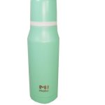 TERMO DE ACERO INOXIDABLE 750 ml VERDE AGUA EXCELENTE CALIDAD