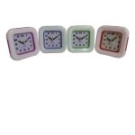 RELOJ DESPERTADOR CUADRADO A PILAS 9,5 CM VARIOS COLORES