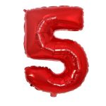 GLOBO N°5 80 CM ROJO